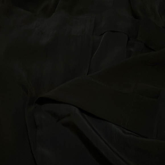 Vintage Dress Leslie Fay Petite Collection Blue with Red Sleeve Cuffs on Pockets - Picture 12 of 16